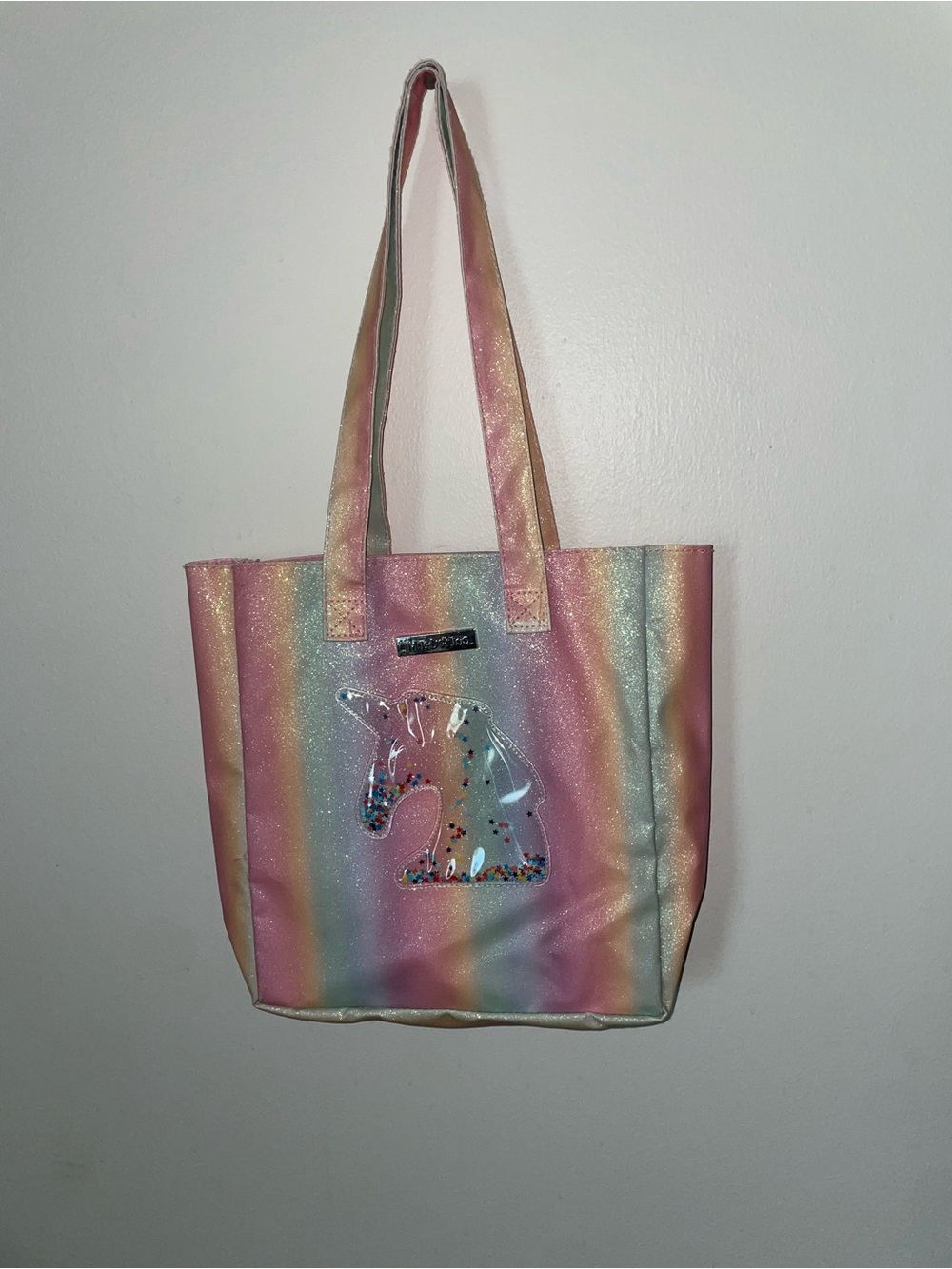 Limited Too Pastel Rainbow Unicorn Tote Bag
